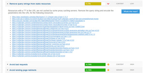 Remove query strings from static resources
